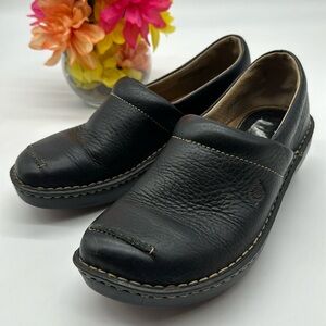 Born Black Leather Loafer Size 7.5 BLO6767C